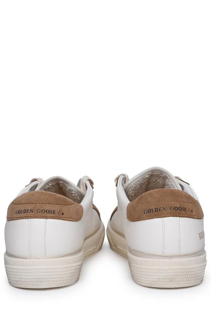 商品Golden Goose|Golden Goose Kids May Star Distressed-Effect Low-Top Sneakers,价格¥1294,第4张图片详细描述