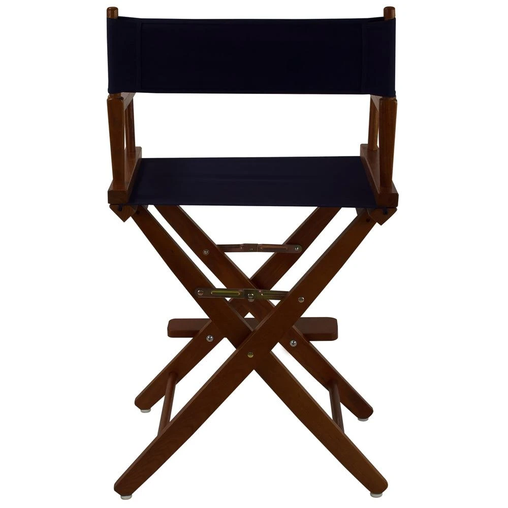 商品American Trails|Extra-Wide Premium 24"  Directors Chair Mission Oak Frame W/Navy Color Cover,价格¥1071,第3张图片详细描述