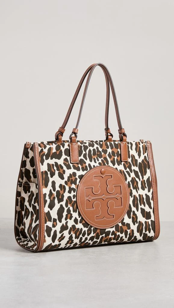 商品Tory Burch|Tory Burch Ella Leopard Canvas Small Tote,价格¥1263,第2张图片详细描述