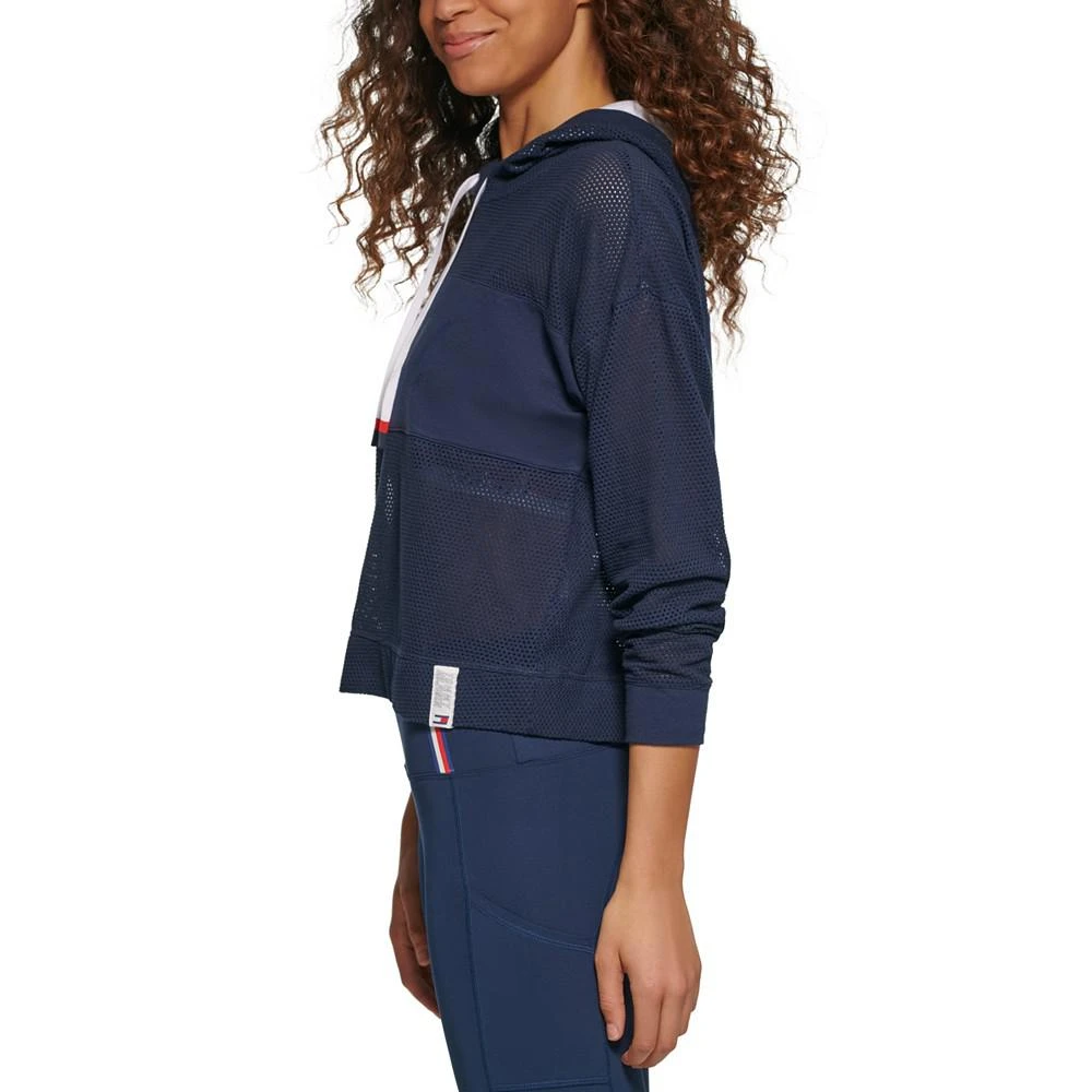 商品Tommy Hilfiger|Women's Mesh Blocked Hoodie,价格¥178,第3张图片详细描述