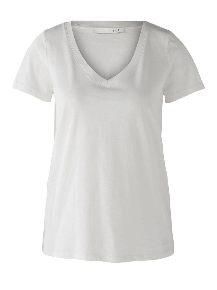 Oui T-shirt White商品第1张图片规格展示