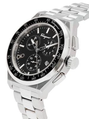 商品Salvatore Ferragamo|43MM Stainless Steel Chronograph Bracelet Watch,价格¥3696,第3张图片详细描述