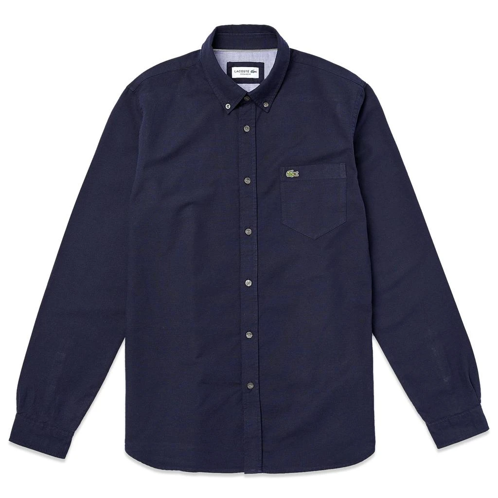 商品Lacoste|Lacoste Long Sleeve Oxford Shirt CH4976 - Dark Navy,价格¥884,第1张图片