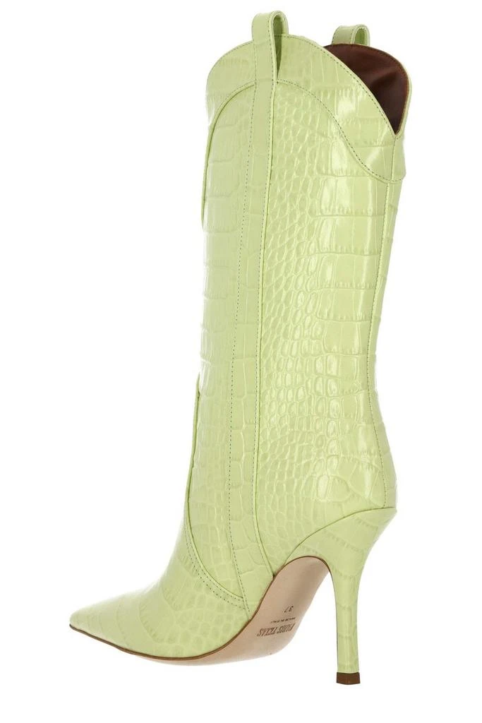 商品Paris Texas|Paris Texas Crocodile-Embossed Pointed-Toe Boots,价格¥2228,第3张图片详细描述
