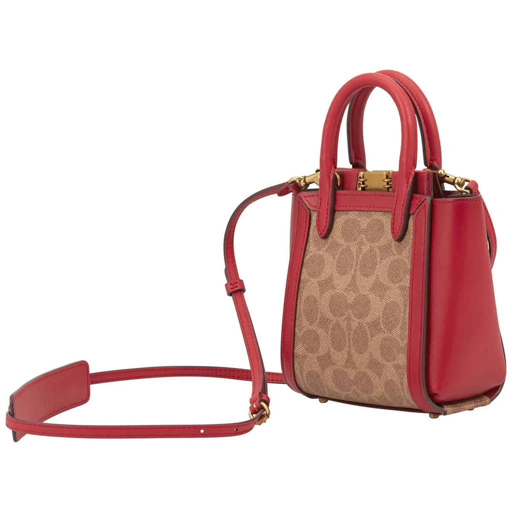 商品Coach|Coach Red Ladies Troupe Tote 16 In Signature Canvas,价格¥1327,第3张图片详细描述