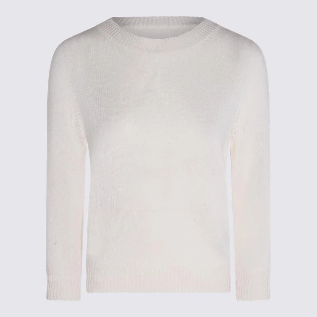 商品Allude|ALLUDE WHITE WOOL KNITWEAR,价格¥991,第1张图片