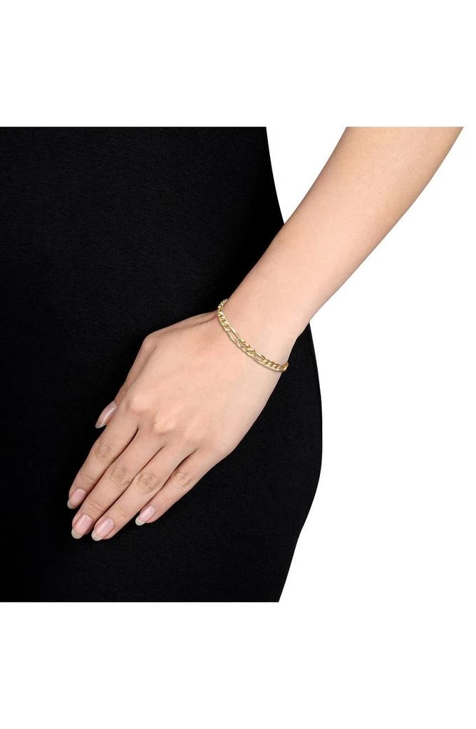 商品DELMAR|18K Gold Plated 5.5mm Figaro Link Chain Bracelet,价格¥656,第2张图片详细描述