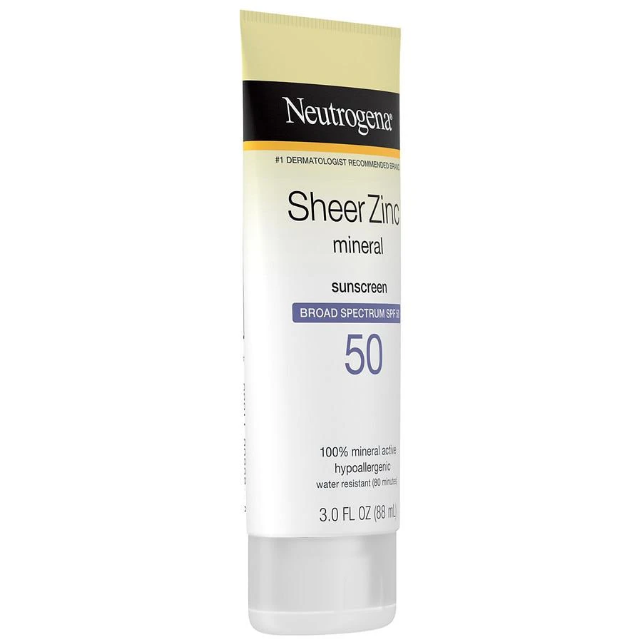 商品Neutrogena|Sheer Zinc Sunscreen Lotion SPF 50,价格¥63,第5张图片详细描述