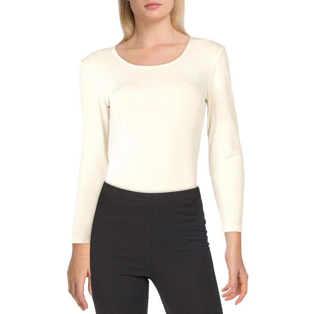 商品Vince|Vince Womens Crossover Long Sleeves Bodysuit,价格¥146,第2张图片详细描述