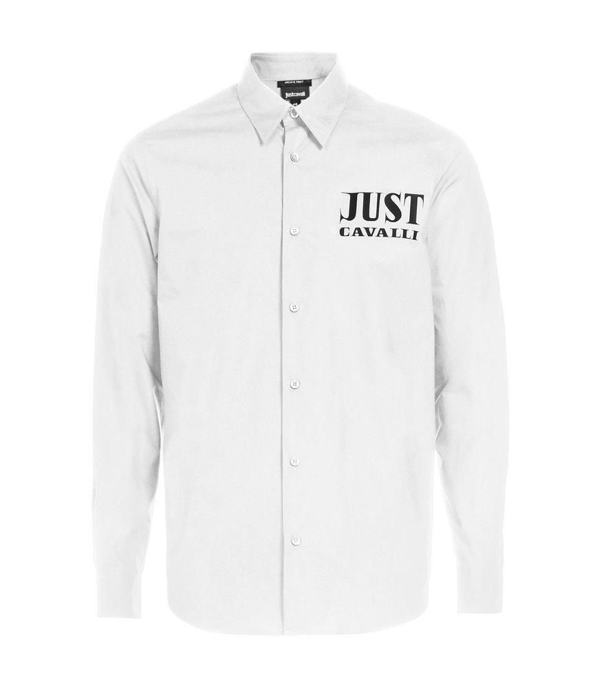 Just Cavalli Long-Sleeved Buttoned Shirt商品第1张图片规格展示