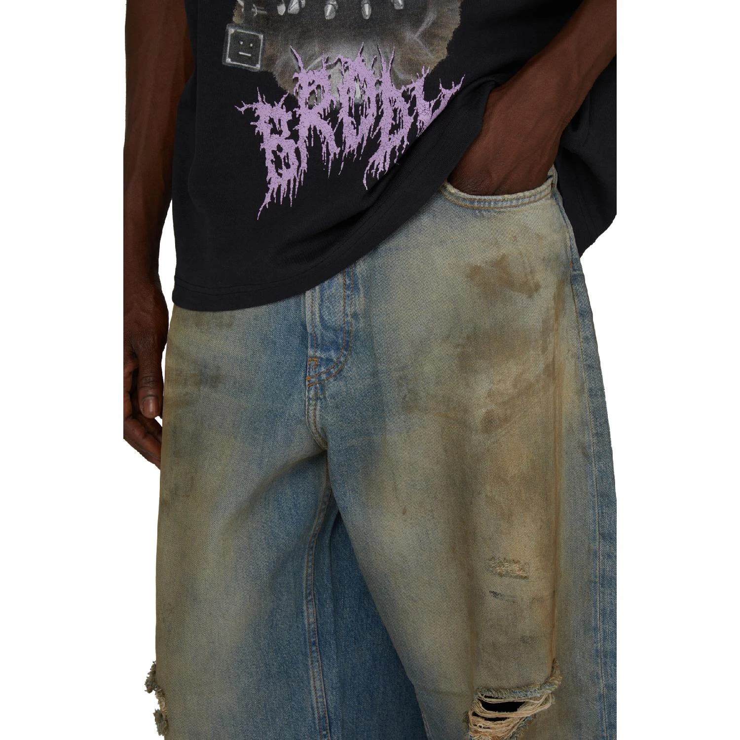 包邮包税【预售7天发货】 ACNE STUDIOS 男士 牛仔裤 Penicillin 1989 牛仔裤  B00324AUZ ACNSG36GBLU 商品