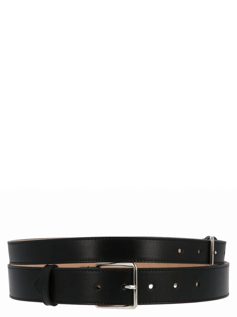 商品Alexander McQueen|Alexander McQueen Double Buckle Belt,价格¥3067,第1张图片