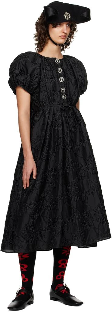 商品CHOPOVA LOWENA|Black Efi Midi Dress,价格¥3979,第4张图片详细描述