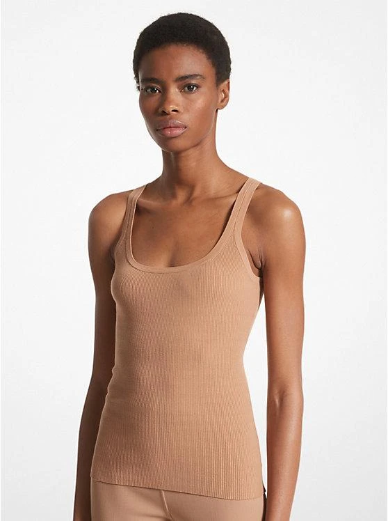 商品Michael Kors|Ribbed Stretch Viscose Tank Top,价格¥1171,第1张图片