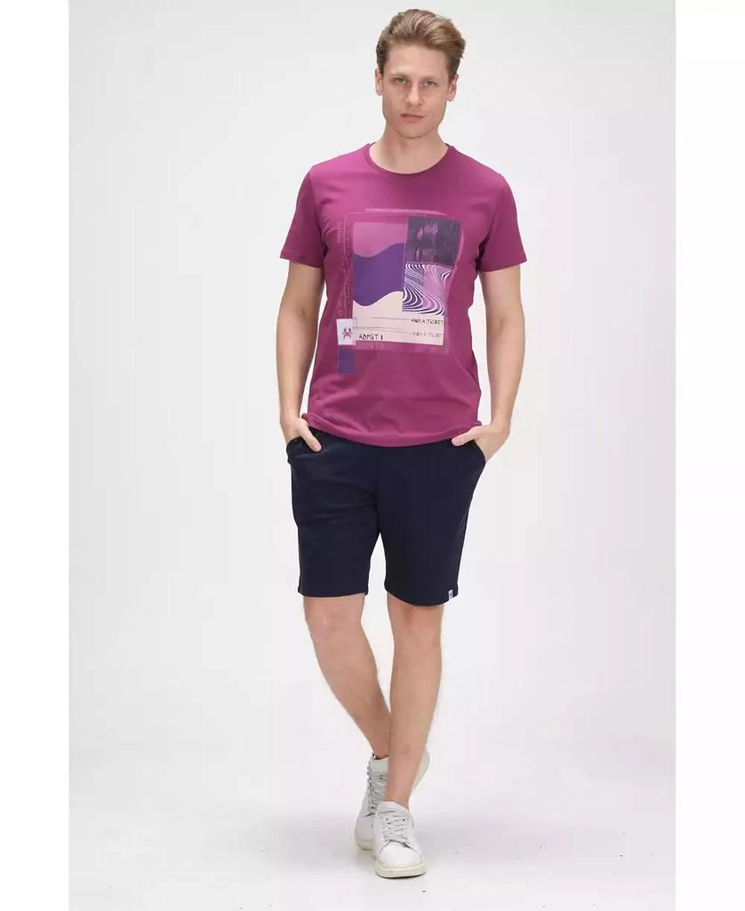 Men's Modern Print Fitted Admission T-shirt 商品