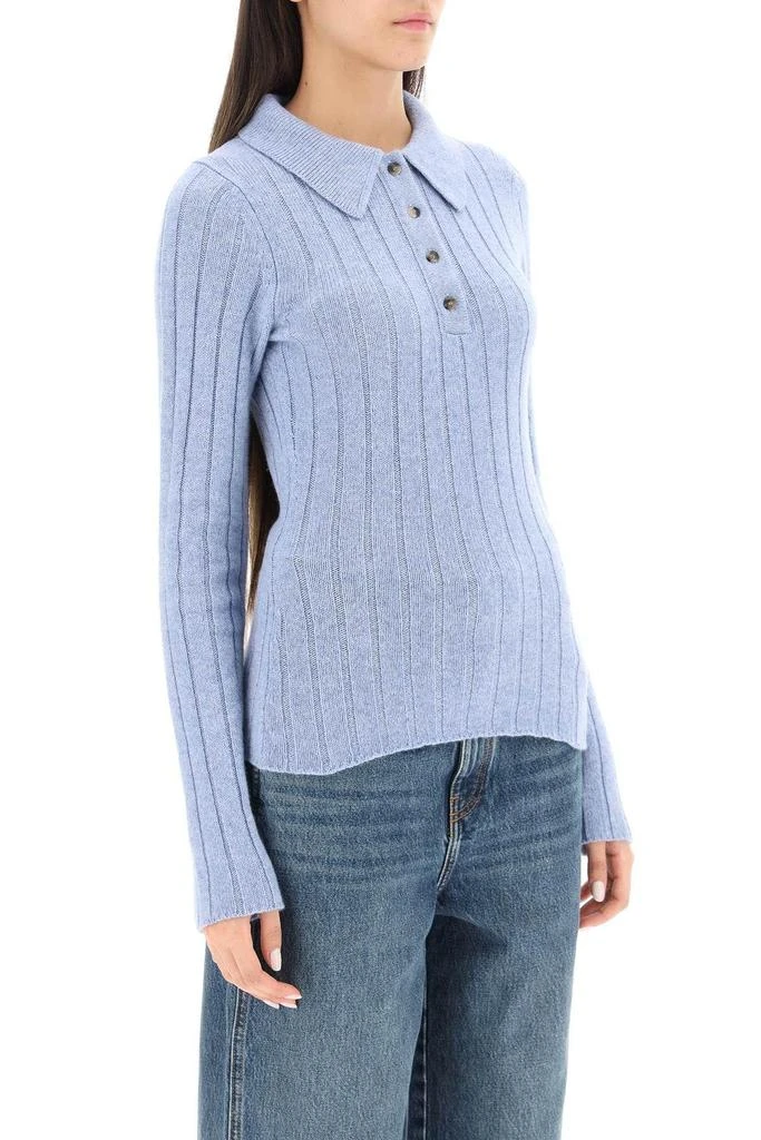 商品Khaite|'HANS' CASHMERE POLO SWEATER,价格¥4003,第3张图片详细描述