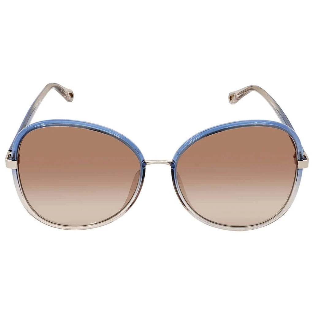 商品Chloé|Chloe Brown Gradient Butterfly Ladies Sunglasses CH0030SA 002 60,价格¥1489,第2张图片详细描述