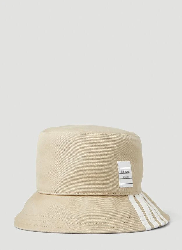商品Thom Browne|Striped Bucket Hat  in Beige,价格¥2187,第1张图片