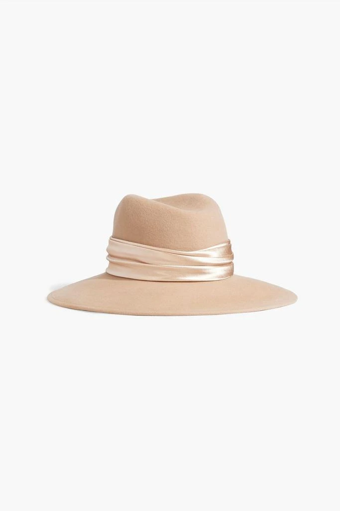 商品Eugenia Kim|Emmanuelle satin-trimmed wool-felt fedora,价格¥983,第3张图片详细描述