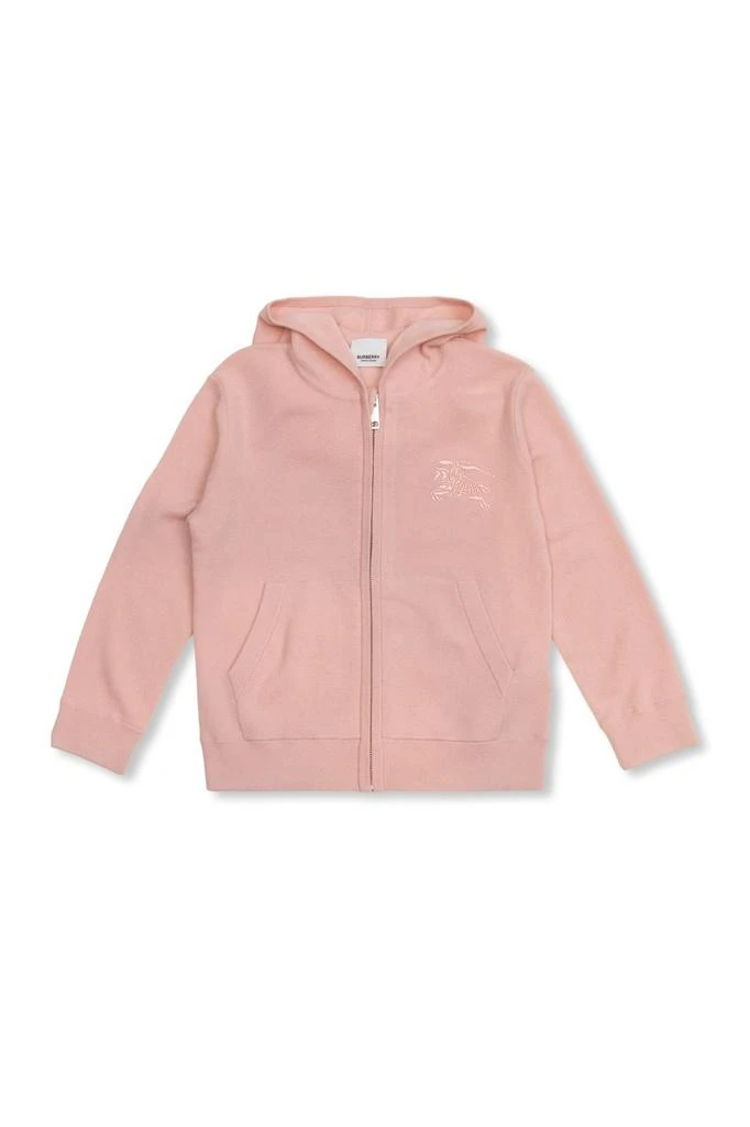 商品Burberry|Burberry Kids Equestrian-Knight Embroidered Long Sleeved Hoodie,价格¥1234,第1张图片