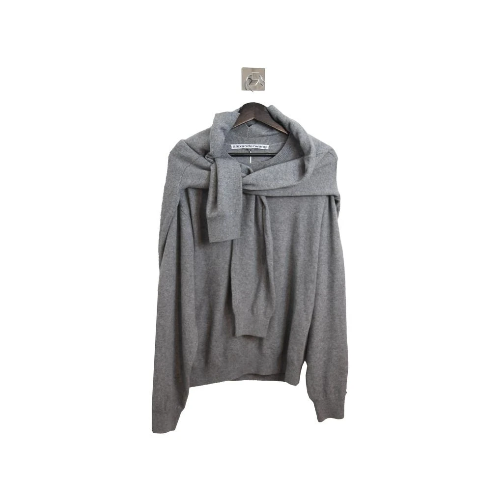 商品Alexander Wang|Alexander Wang Wrap Around Sweater Grey,价格¥2757,第1张图片