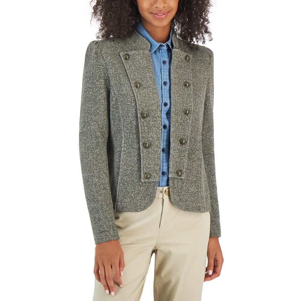 商品Tommy Hilfiger|Women's Puffed Sleeve Marled Band Jacket,价格¥251,第1张图片