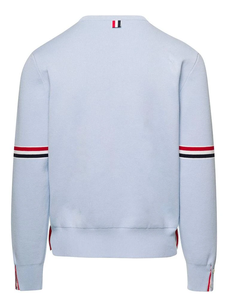 商品Thom Browne|Thom Browne RWB Striped Crewneck Sweatshirt,价格¥3918,第2张图片详细描述