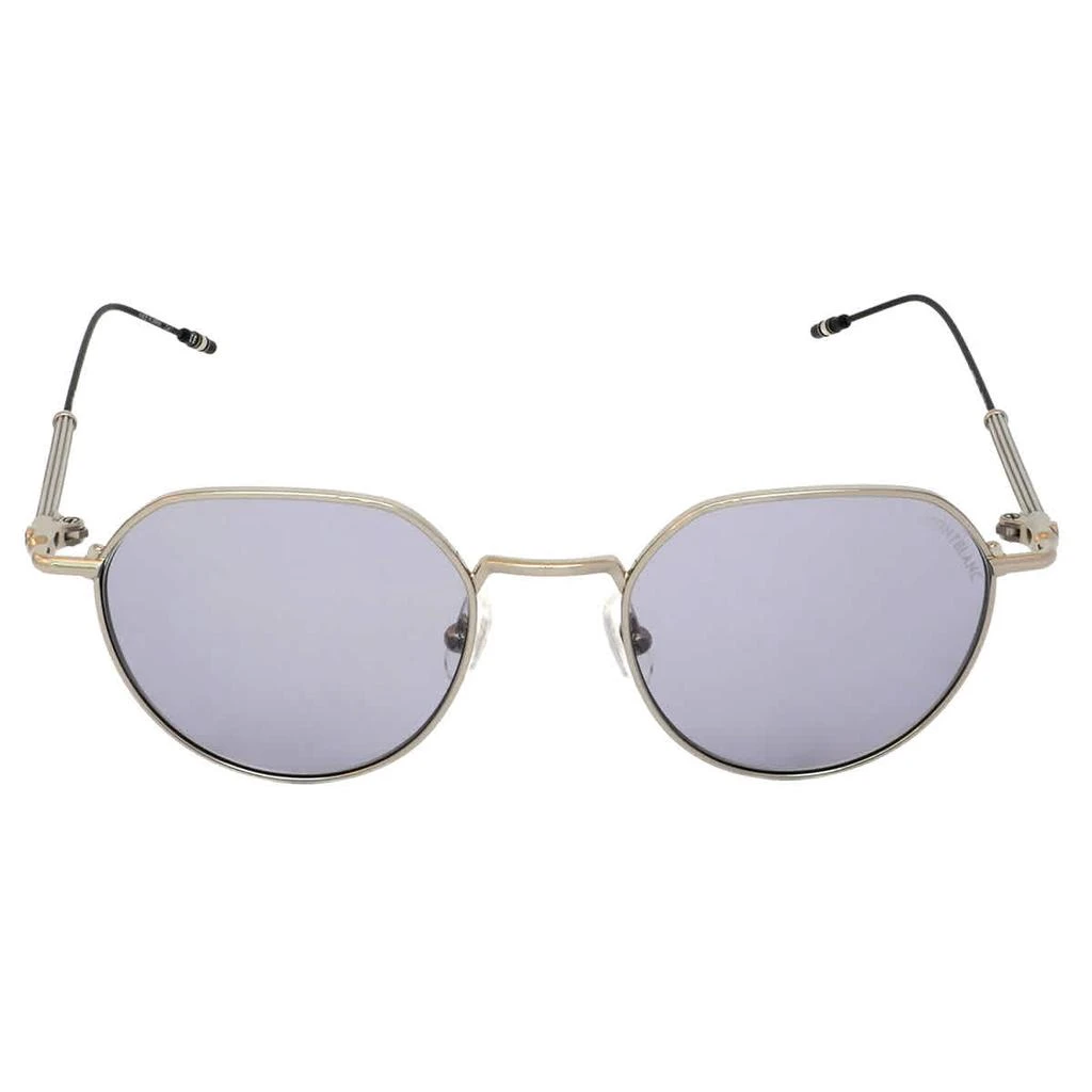 商品MontBlanc|Montblanc Grey Round Mens Sunglasses MB0060S 001 50,价格¥980,第2张图片详细描述