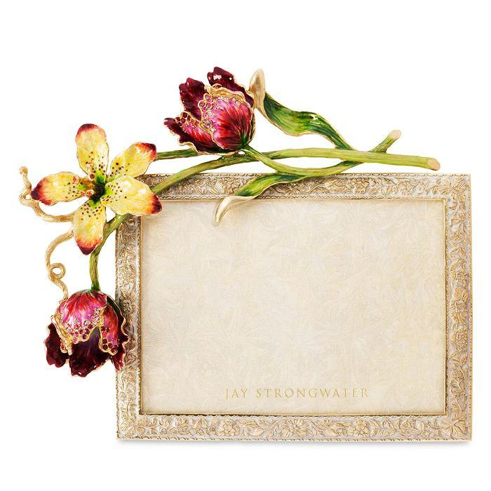 商品Jay Strongwater|Margery Tulip Frame, 5" x 7",价格¥13695,第3张图片详细描述