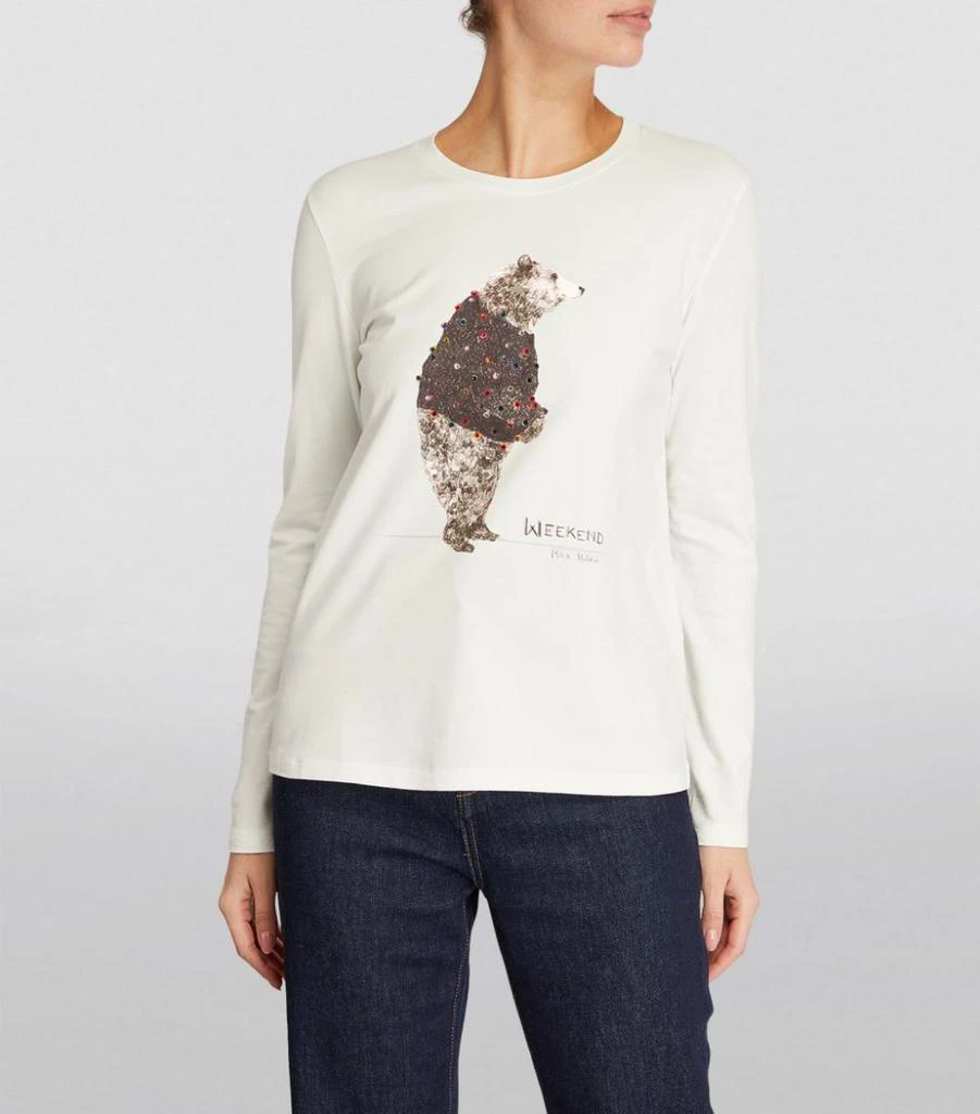 商品Weekend Max Mara|Embellished Bear Print T-Shirt,价格¥982,第3张图片详细描述