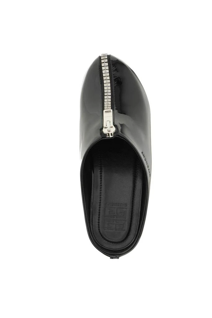 商品Givenchy|PATENT LEATHER CLOGS WITH 4G ZIP,价格¥2722,第3张图片详细描述