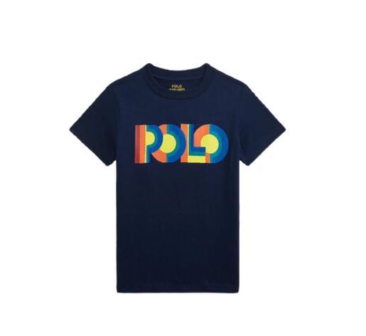 商品Ralph Lauren|Polo Ralph Lauren Kids Navy Cotton Polo Logo T-shirt, Size 5Y,价格¥139,第1张图片