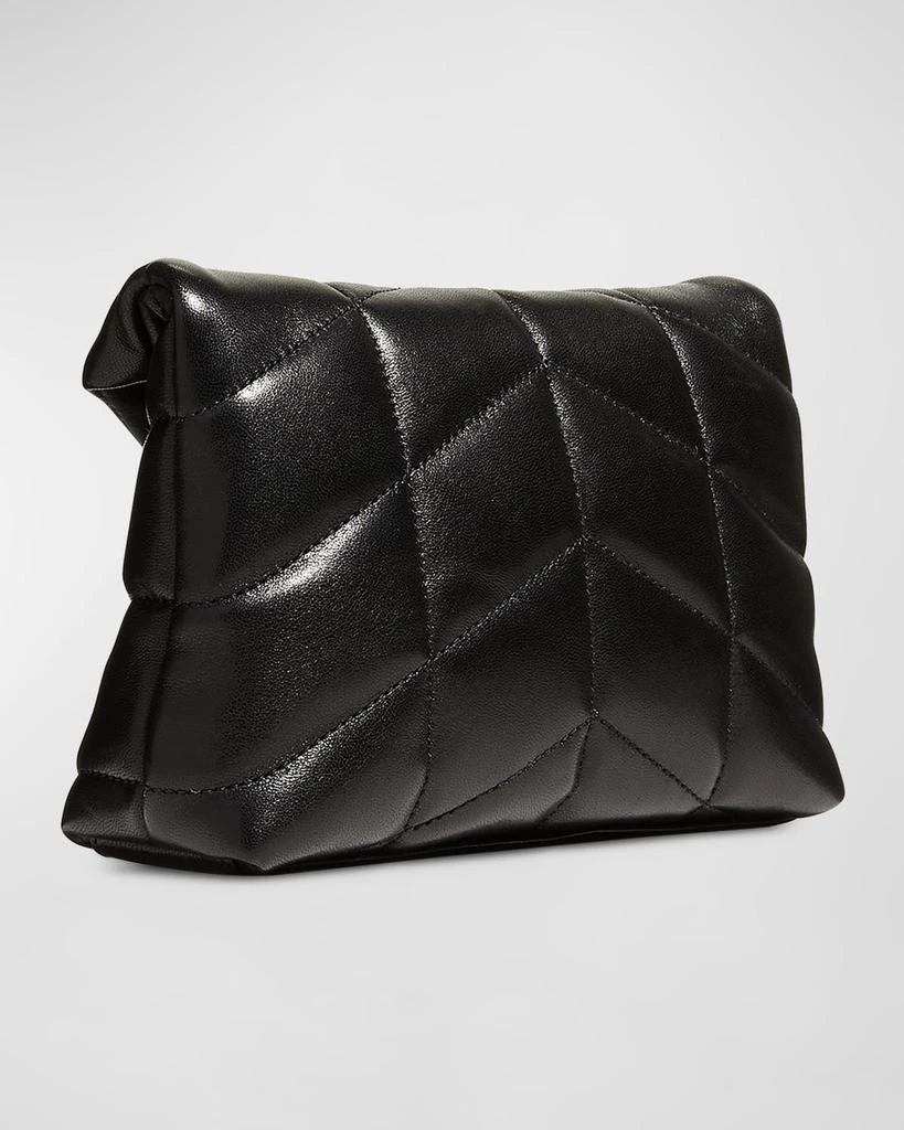 商品Yves Saint Laurent|Puffer Small YSL Quilted Pouch Clutch Bag,价格¥7473,第3张图片详细描述