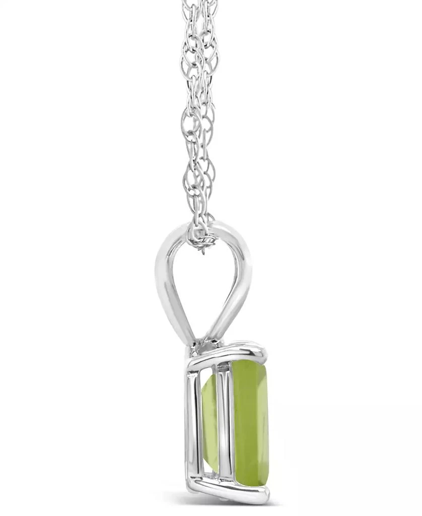 商品Macy's|Peridot (1-3/4 ct.t.w) Pendant Necklace in 14K White Gold,价格¥6557,第3张图片详细描述