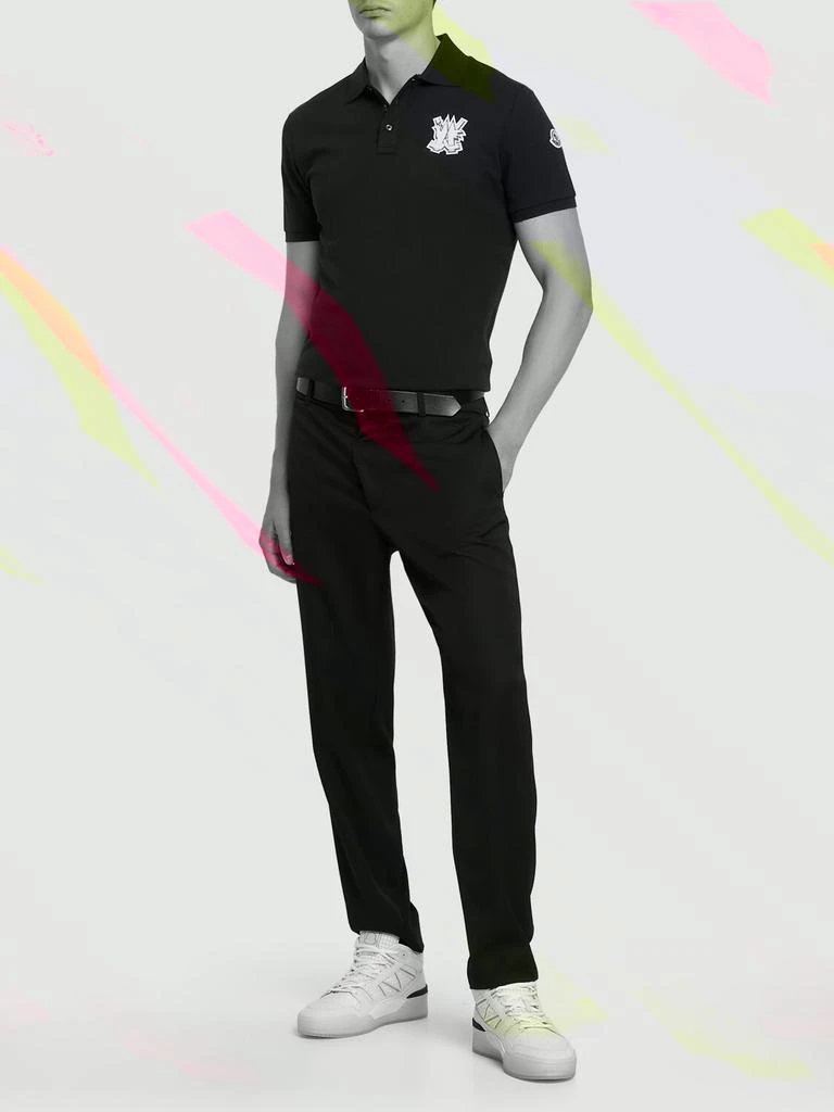 商品Moncler|Logo Cotton Piquet Polo Shirt,价格¥3304,第1张图片