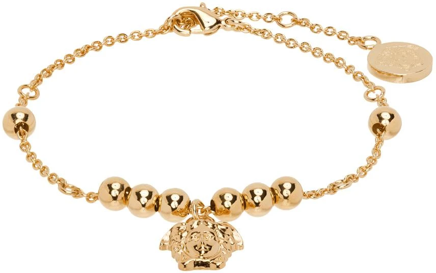 商品Versace|Gold Medusa Charm Anklet,价格¥1826,第1张图片