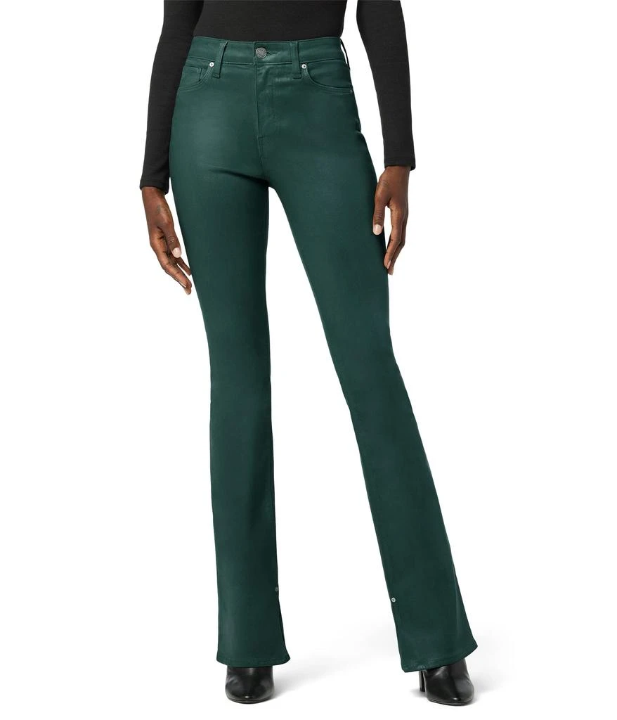 商品Hudson|Barbara High-Rise Bootcut Inseam Slit in Coated Forest Walk,价格¥993,第1张图片