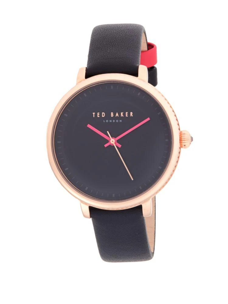 商品Ted Baker London|Stainless Steel and Leather-Strap Watch,价格¥420,第1张图片