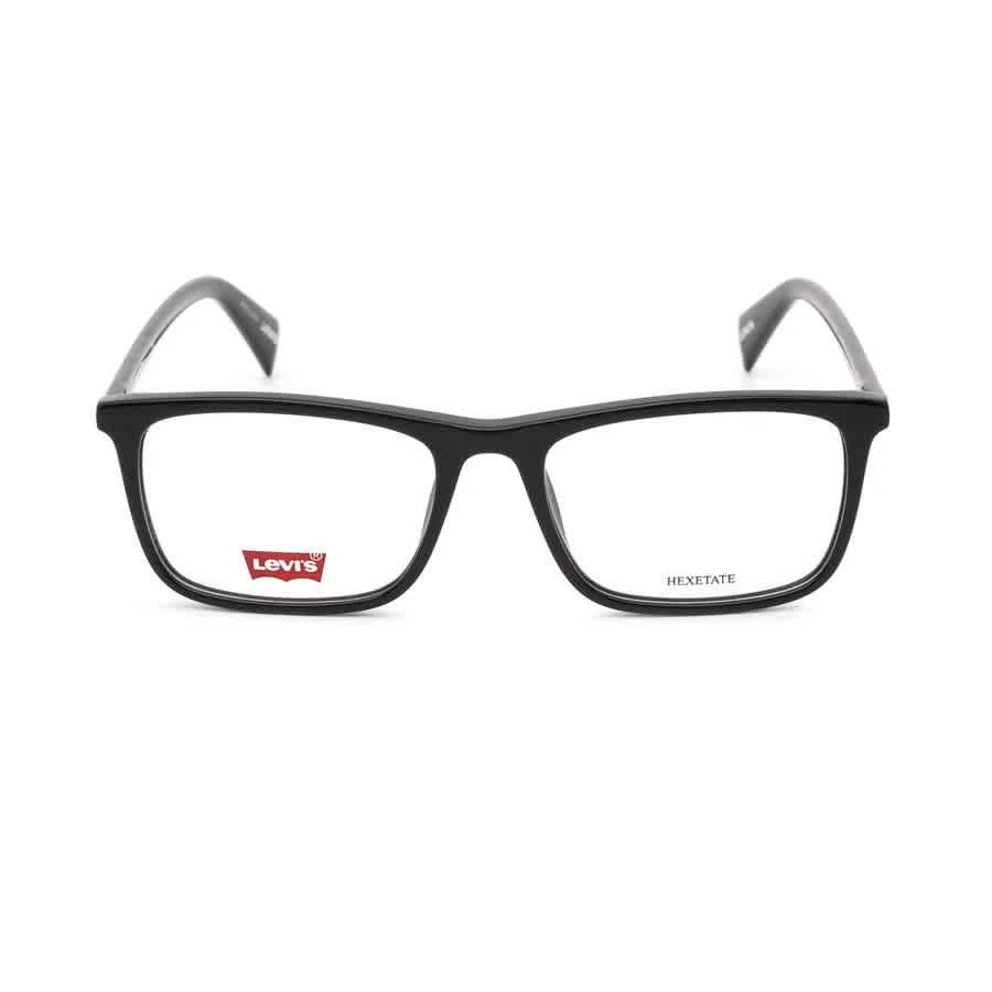 商品Levi's|Levi's Mens Black Rectangular Eyeglass Frames LV100408070053,价格¥216,第2张图片详细描述