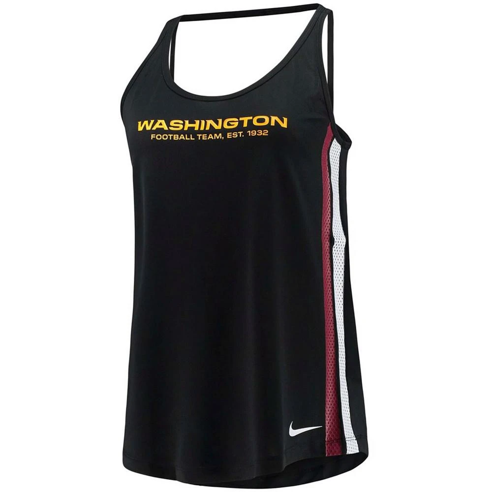 商品NIKE|Women's Black Washington Football Team Fashion Performance Tank Top,价格¥299,第2张图片详细描述