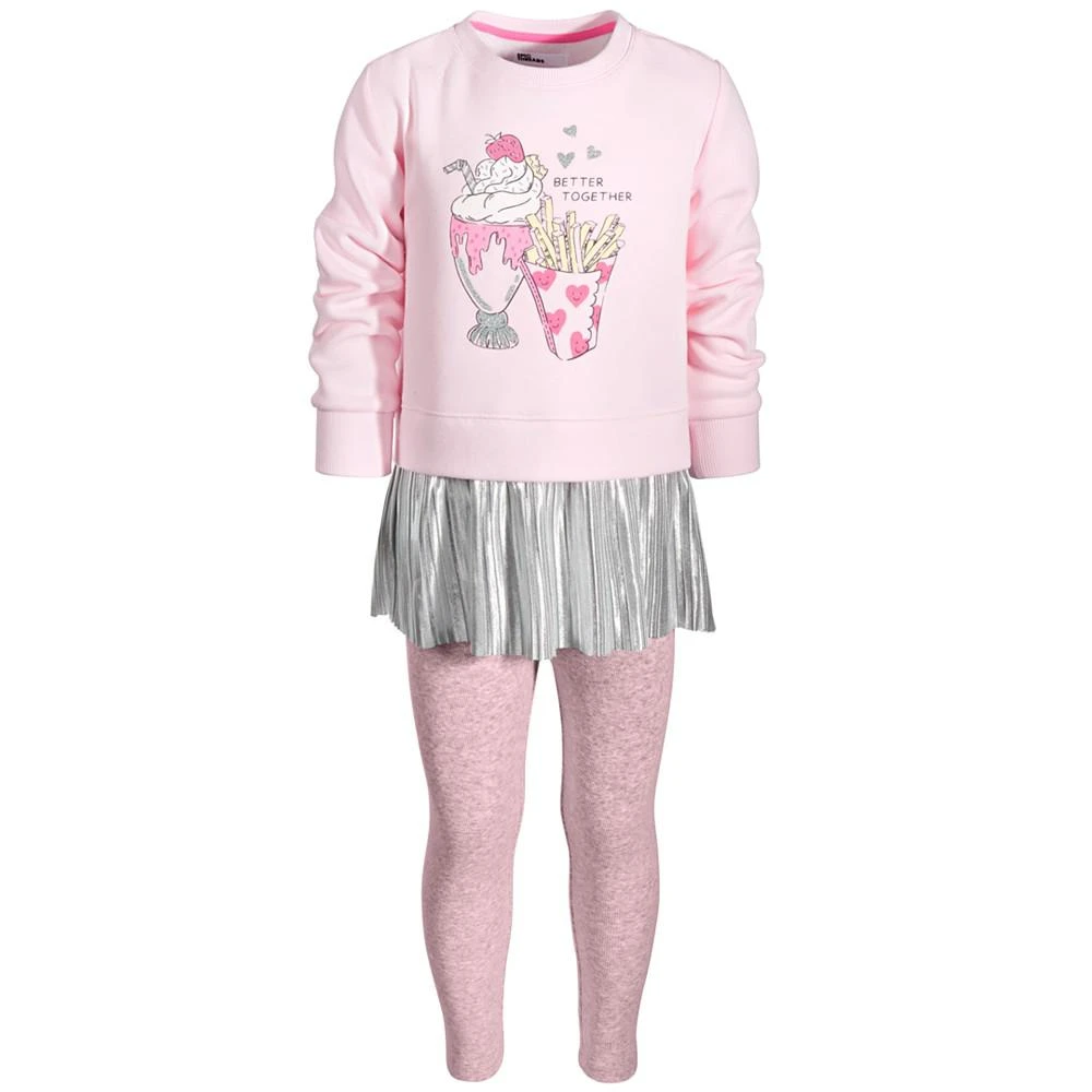 商品Epic Threads|Little Girls Better Together Peplum Top and Leggings, 2 Piece Set, Created for Macy's,价格¥69,第1张图片