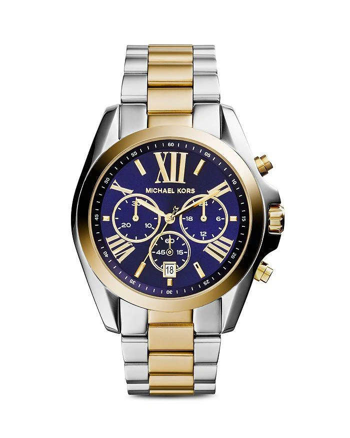 商品Michael Kors|Bradshaw Two-Tone Watch, 43mm,价格¥1868,第1张图片