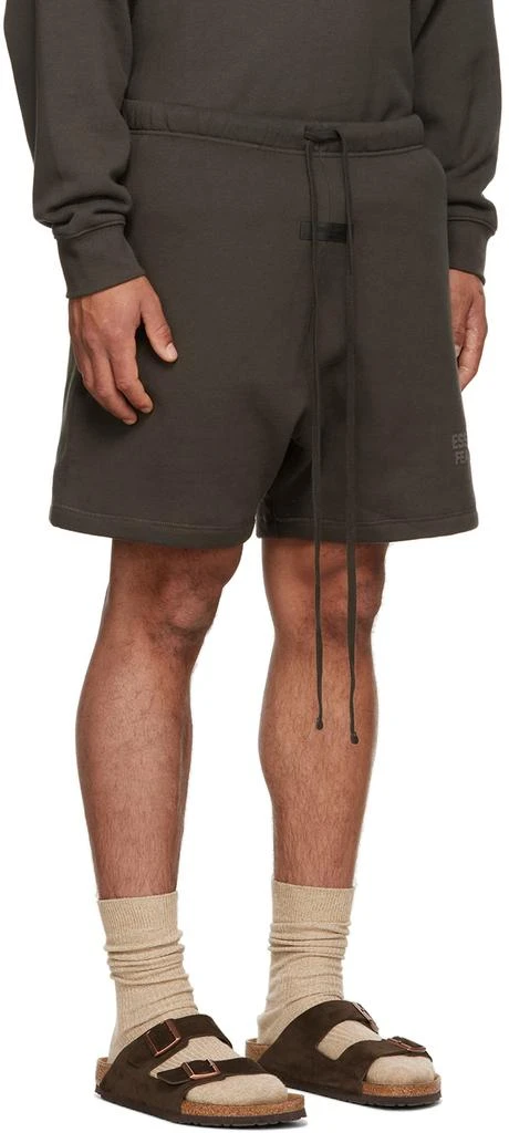 商品Essentials|Gray Flocked Shorts,价格¥573,第2张图片详细描述