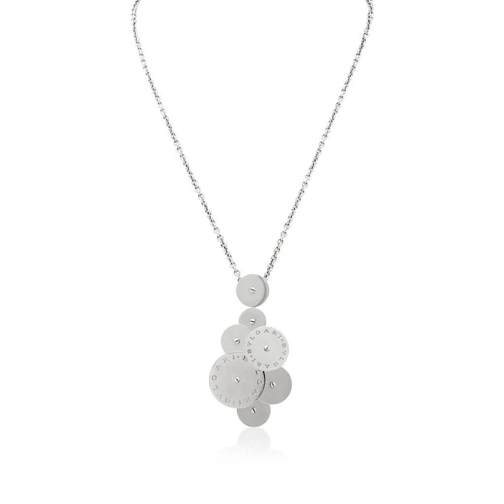 商品BVLGARI|Ladies Cicladi 18k White Gold Rotating Disc Pendant Chain Necklace,价格¥16678,第1张图片
