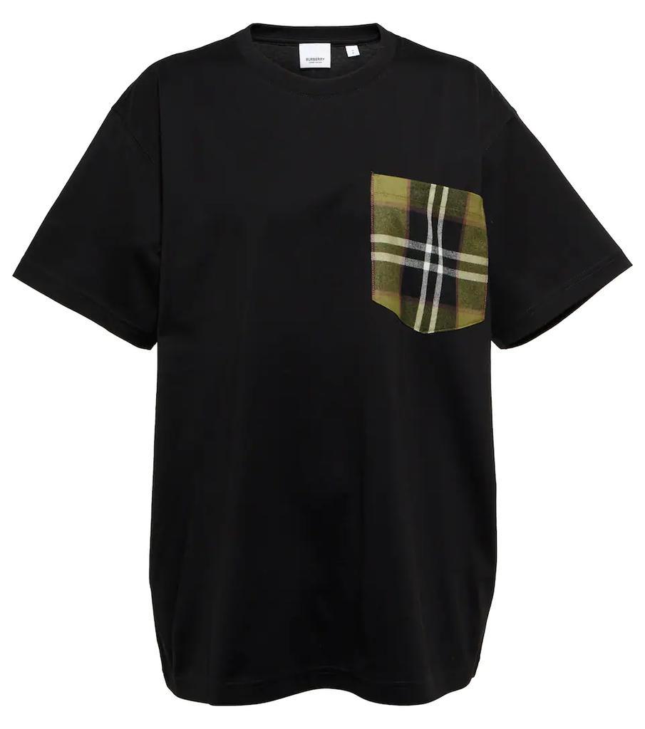 商品Burberry|Vintage Check cotton T-shirt,价格¥3336,第1张图片