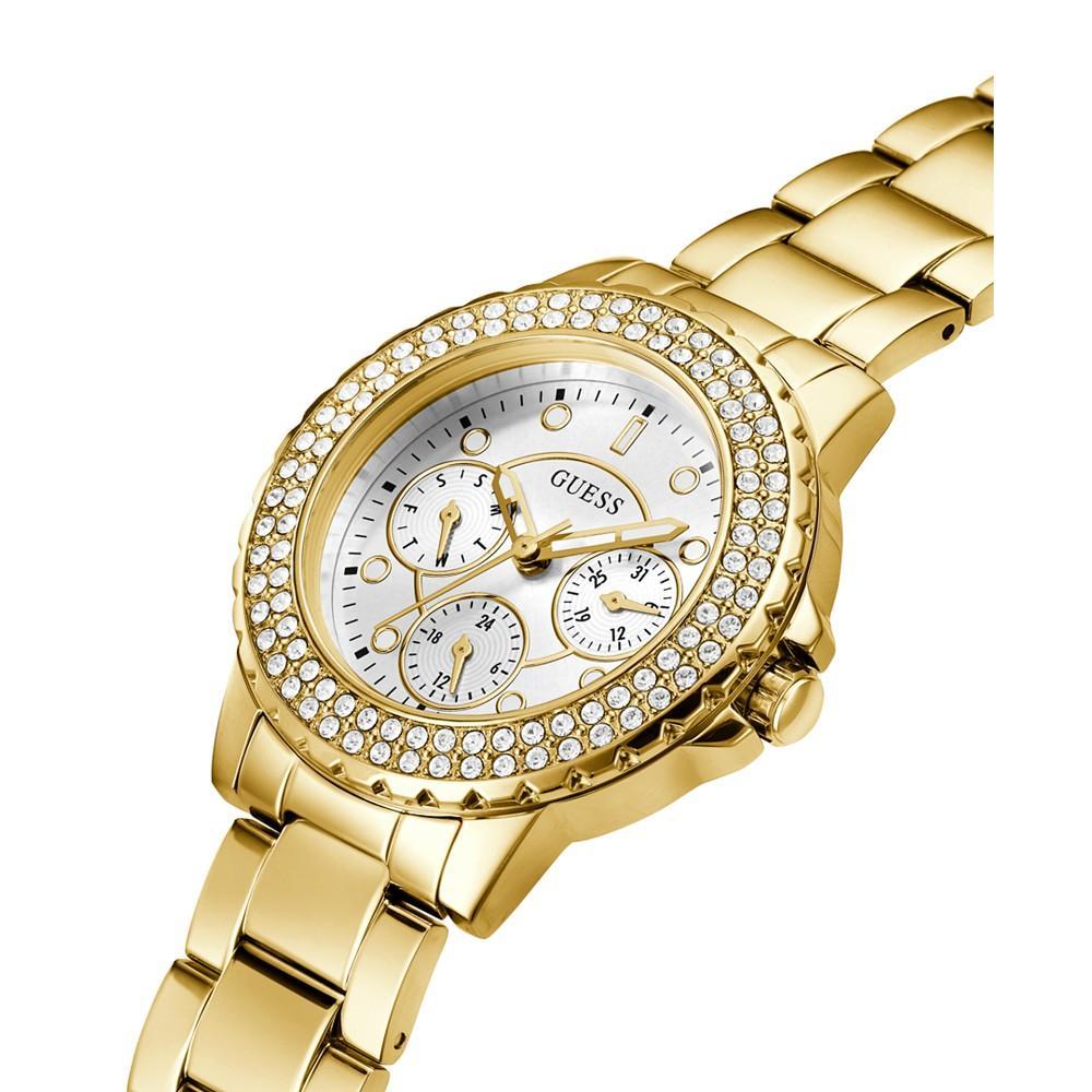 商品GUESS|Women's Gold-Tone Stainless Steel Bracelet Watch 36mm,价格¥842,第5张图片详细描述