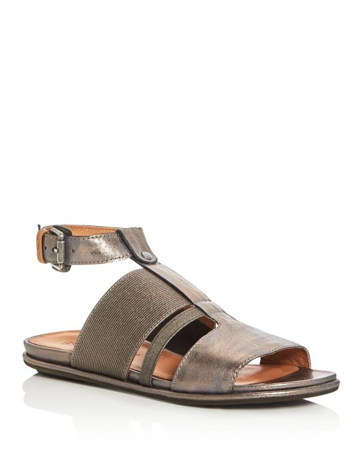 商品Gentle Souls|Ophelia Metallic T-Strap Sandals,价格¥629,第1张图片