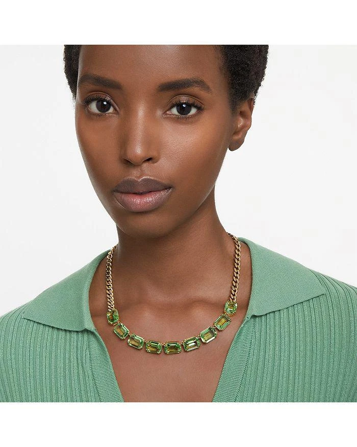 商品Swarovski|Millenia Green All Around Necklace, 17.75"-18.5",价格¥2596,第5张图片详细描述