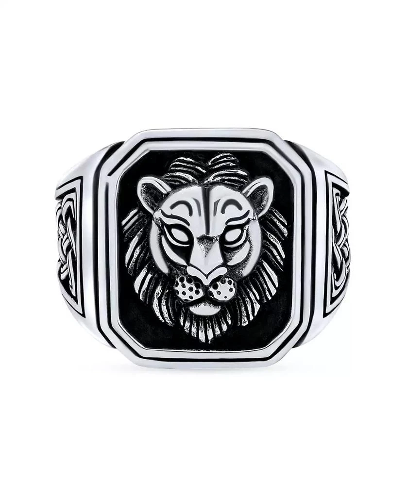 商品Bling Jewelry|Masculine King of Jungle Lion Ring .925 Sterling Silver,价格¥517,第3张图片详细描述