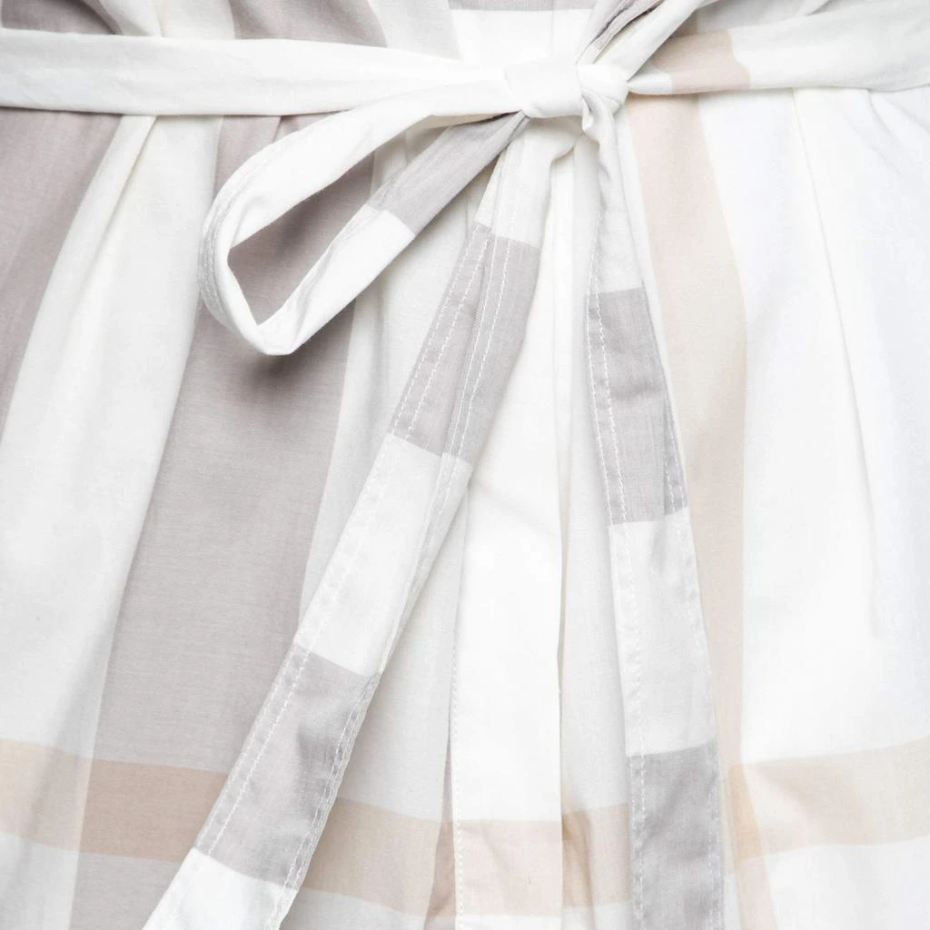 商品[二手商品] Burberry|Burberry Brit Off White Checked Cotton Sleeveless Belted Shirt Dress S,价格¥938,第3张图片详细描述